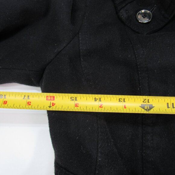 Jessica Simpson Penny Lane Black Button Pockets Jacket Coat Women M Y2K Preppy - Picture 10 of 11